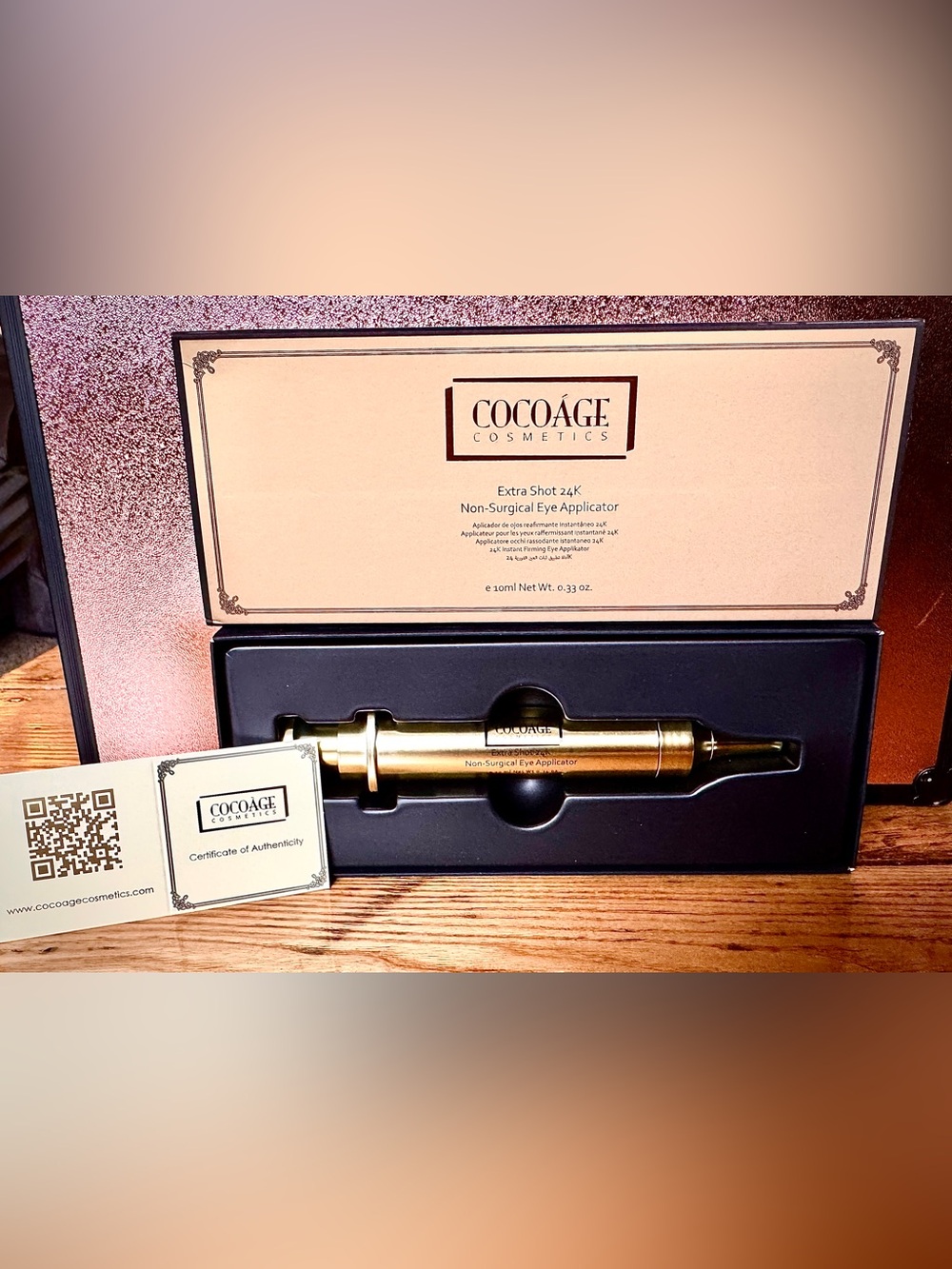 Cocoâge Cosmetics Extra Shot 24K Non-Surgical Eye Applicator